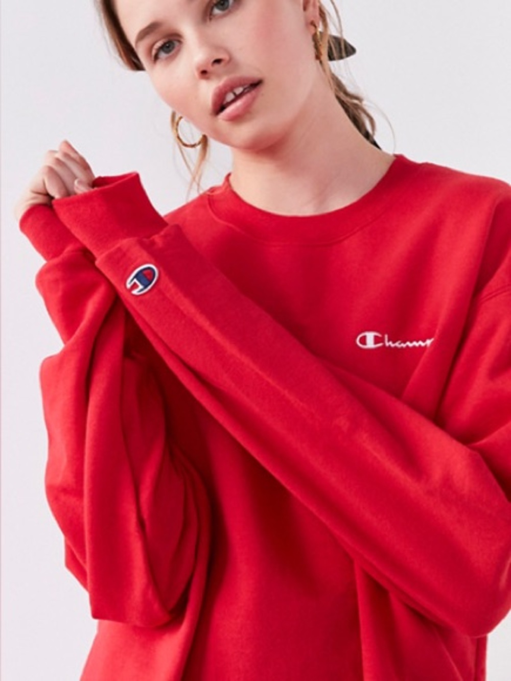 Champion Red Crewneck Sweatshirt - Women’s